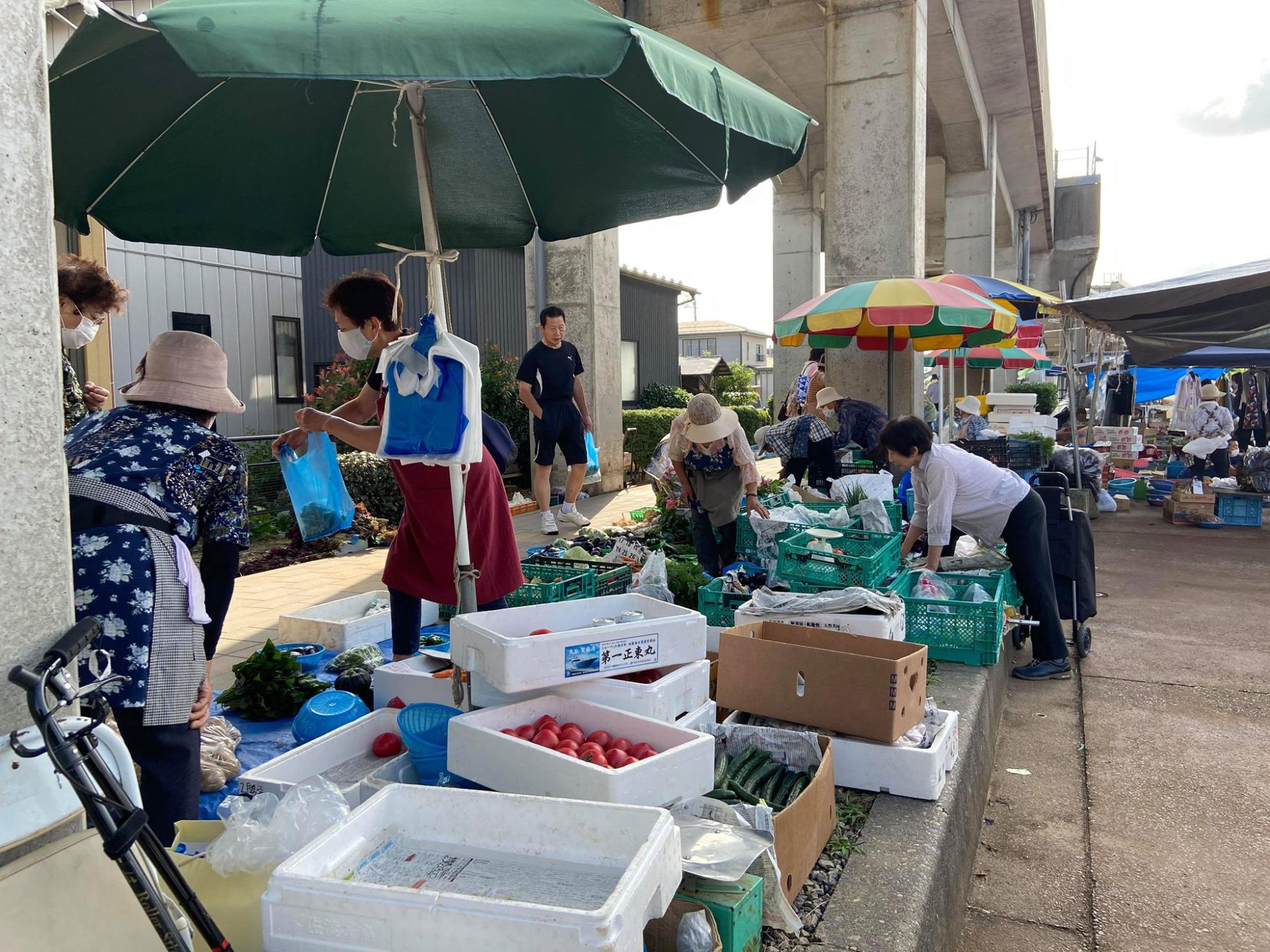 市場の様子