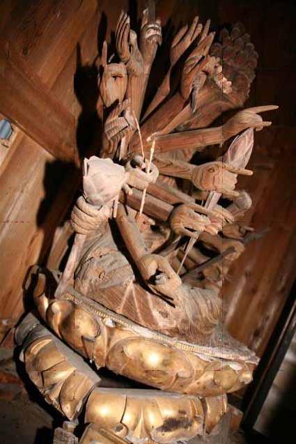 最明寺 千手観音菩薩坐像 右側面