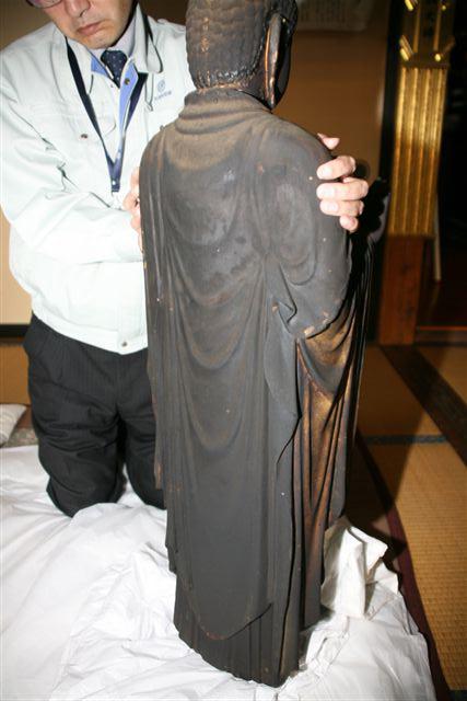 本都寺 木造阿弥陀如来立像 背面