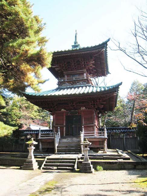 本成寺多宝塔 外観 北西より