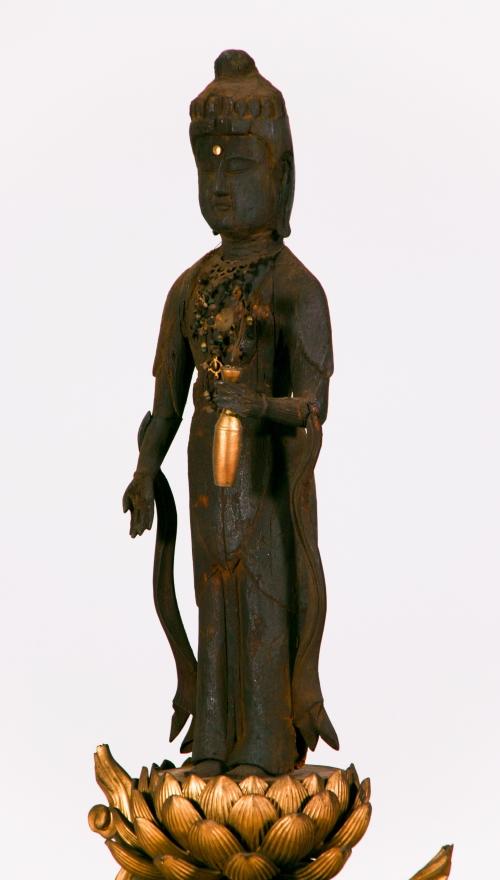 安養院 木造十一面観音菩薩立像(左斜前側面全体)