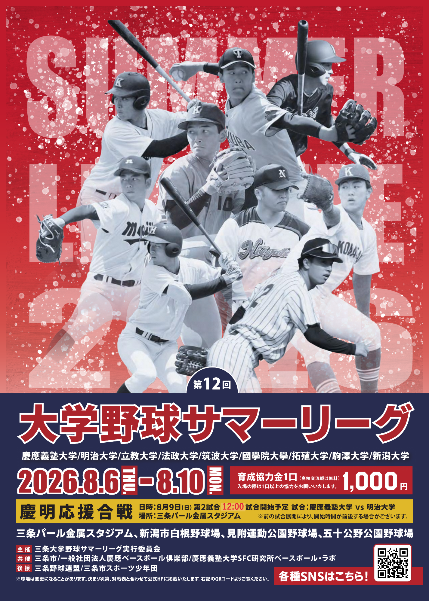 第12回大学野球サマーリーグ