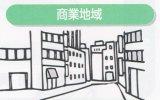 商業地域のイラスト