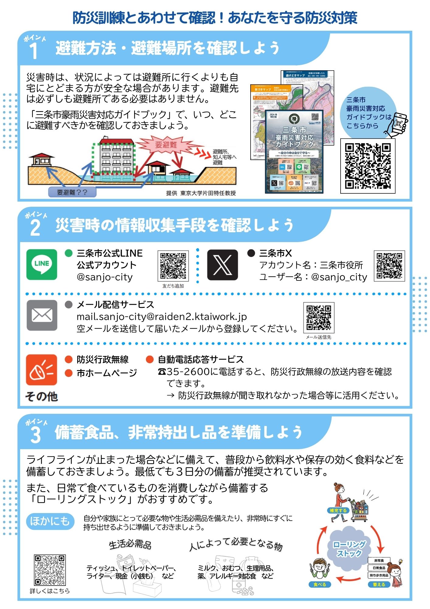 R7水害対応総合防災訓練チラシ裏