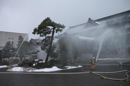 第59回文化財防火デーの様子（三条市歴史民俗産業資料館（旧武徳殿））