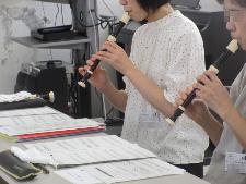 リコーダーアンサンブルの様子