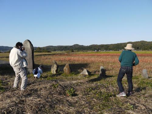 令和4年度 秋の下田郷のいしぶみ写真教室の様子