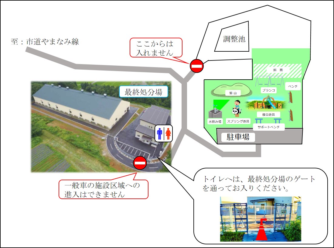 しただ憩いの広場_位置図