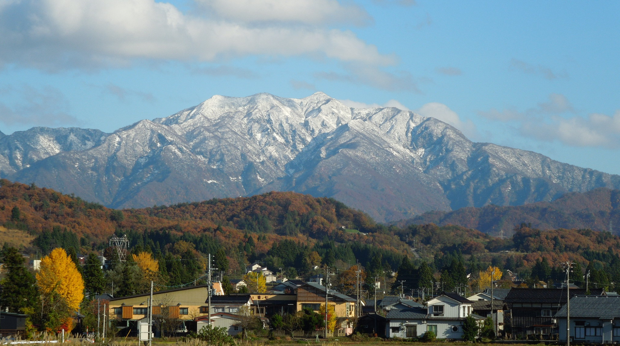 残雪の粟ヶ岳