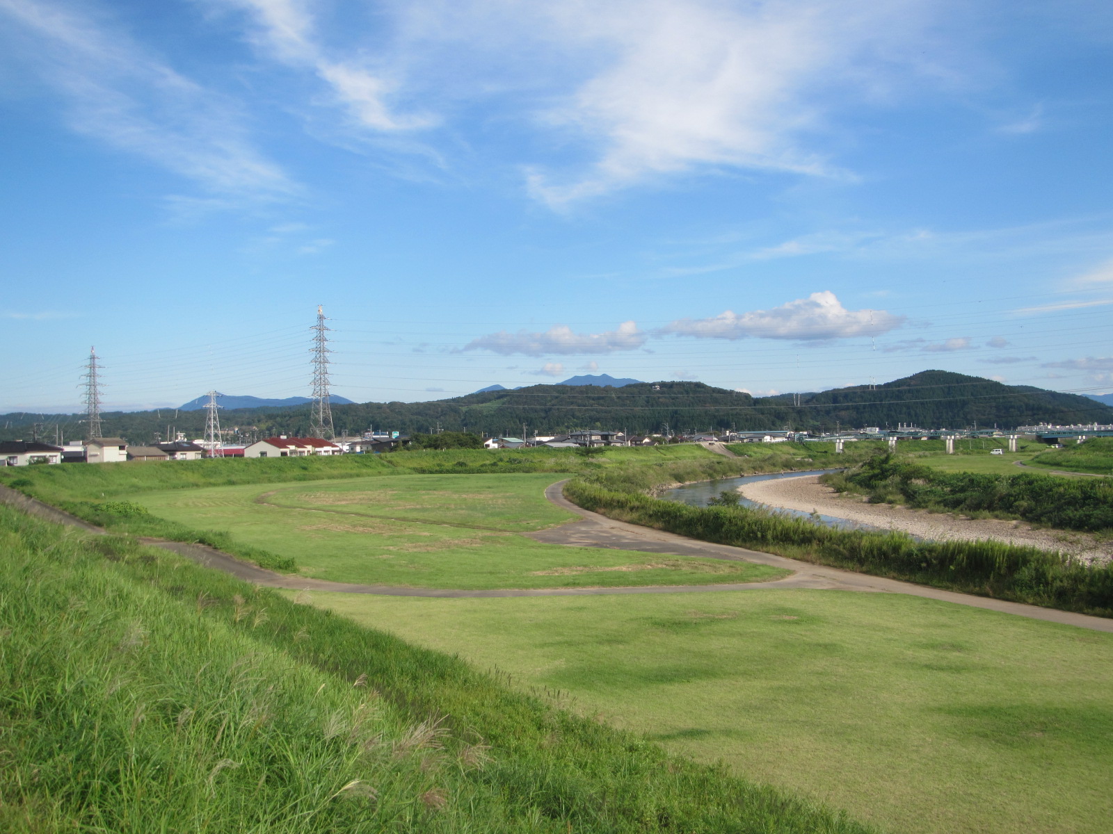 五十嵐川河川緑地全景1